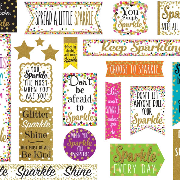 Confetti Sparkle and Shine Mini Bulletin Board