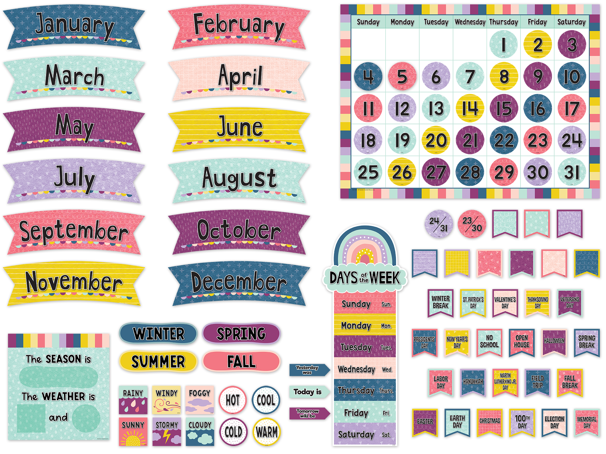 Oh Happy Day Calendar Bulletin Board - Image 2