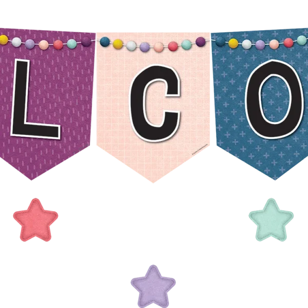 Oh Happy Day Pennants Welcome Bulletin Board