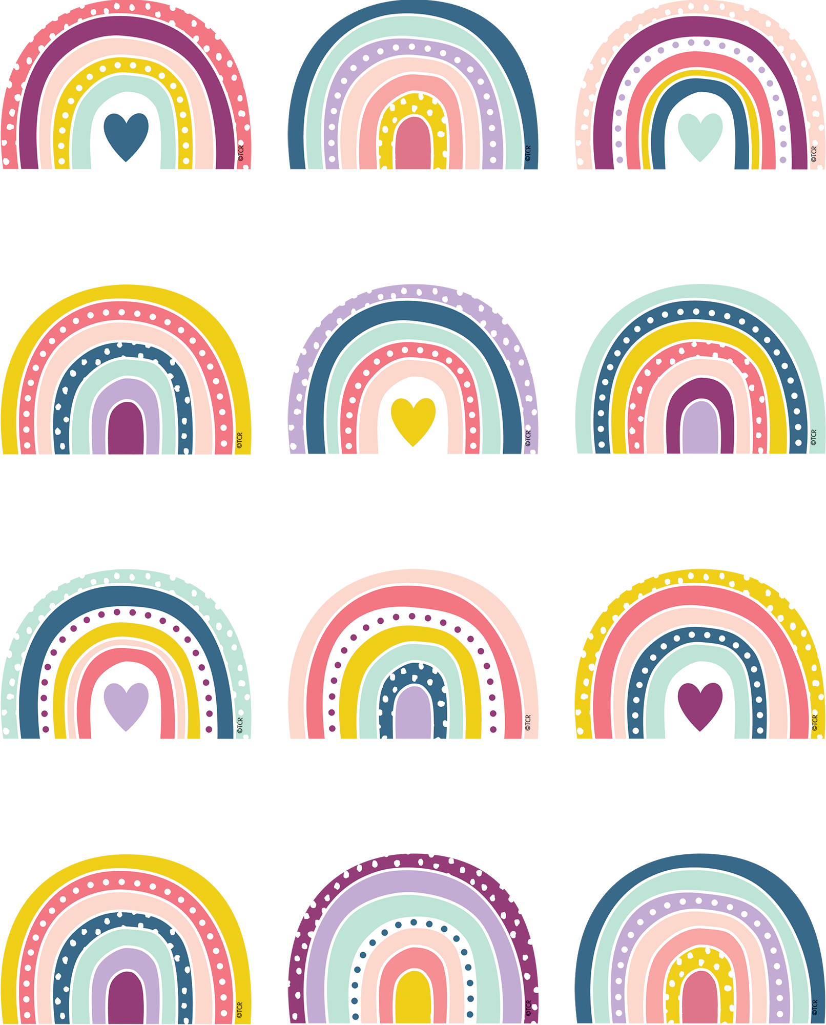 Oh Happy Day Rainbows Mini Accents