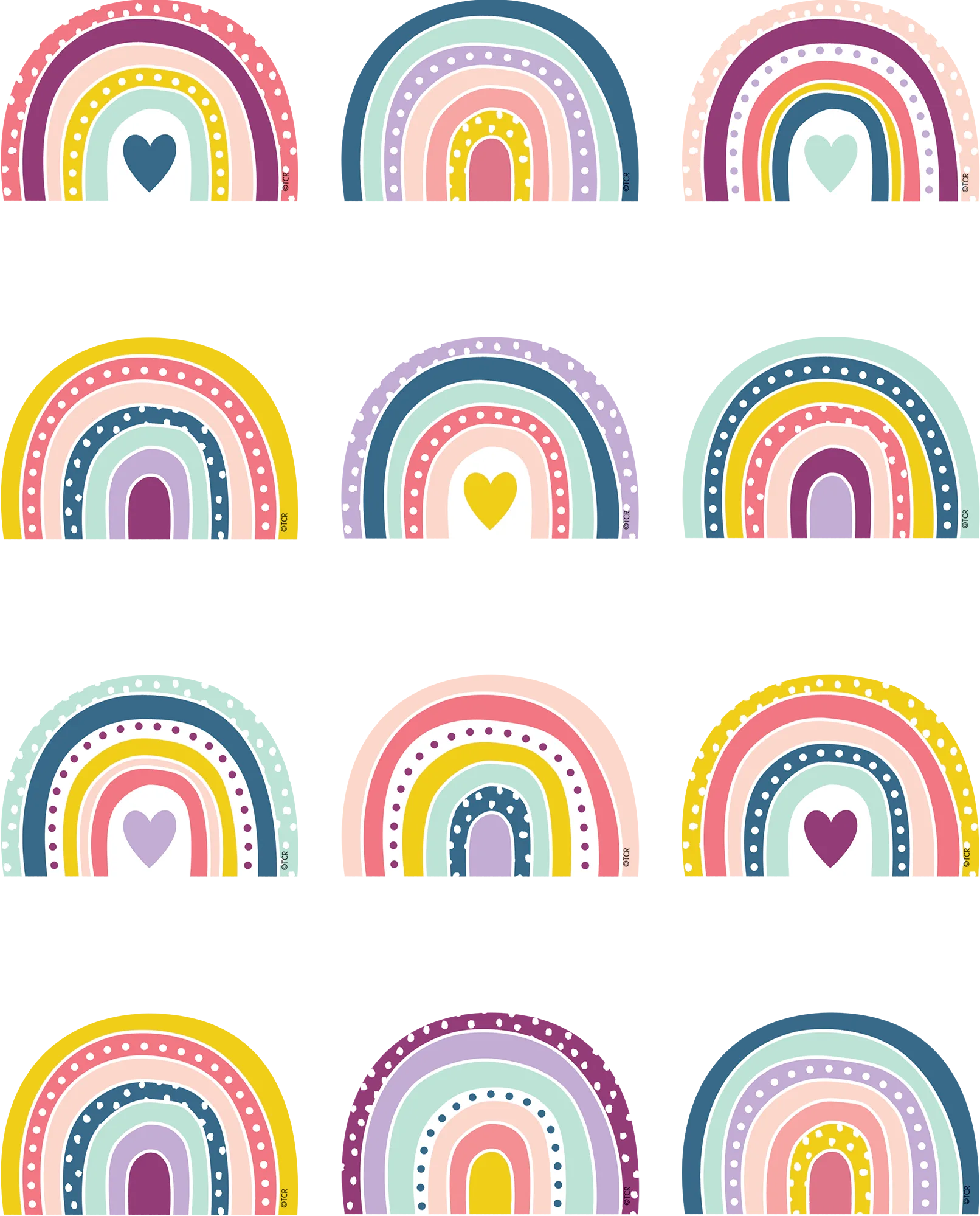 Oh Happy Day Rainbows Mini Accents