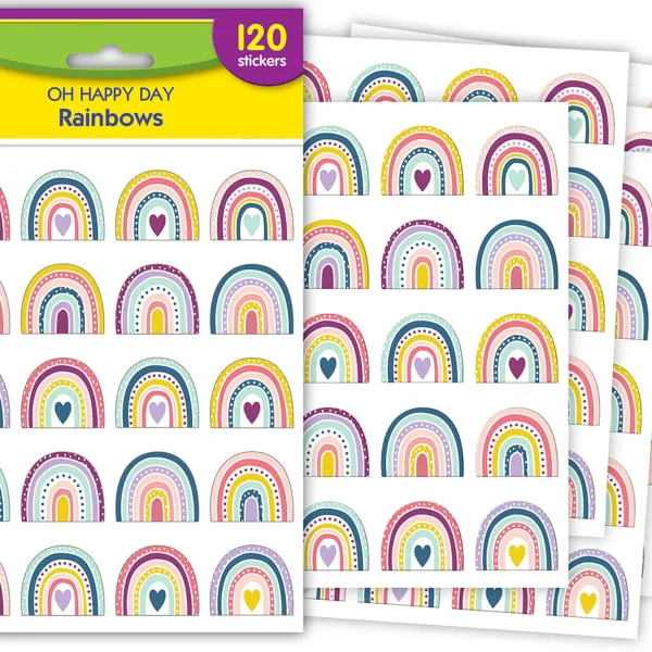 Oh Happy Day Rainbows Stickers