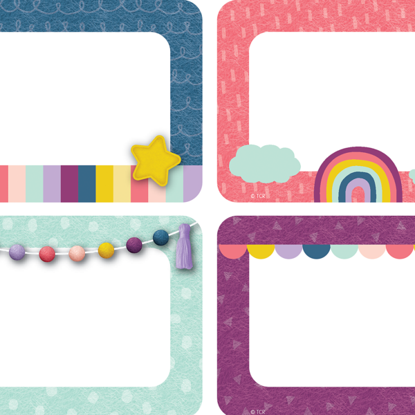 Oh Happy Day Name Tags/Labels - Multi-Pack