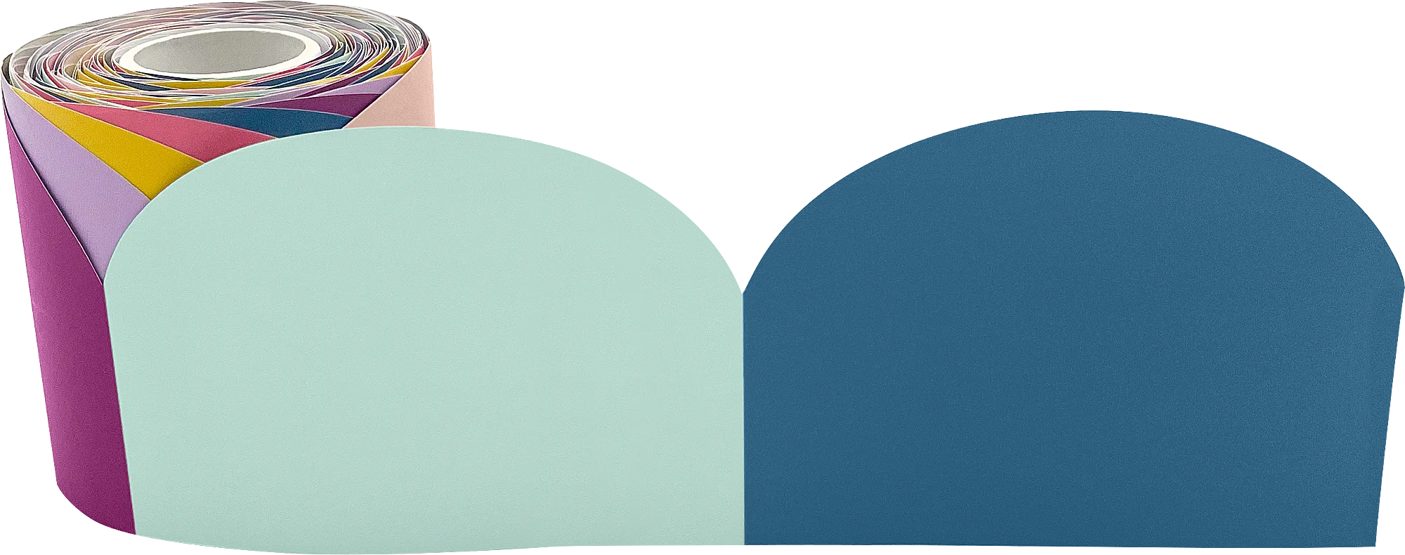 Oh Happy Day Scalloped Die-Cut Rolled Border Trim - Image 2