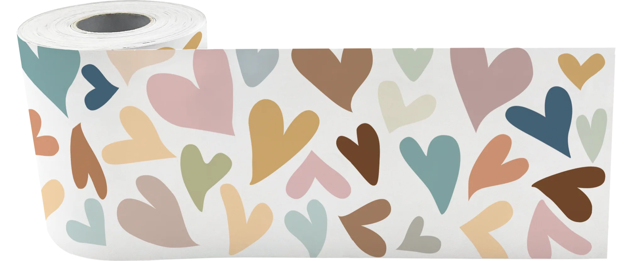 Everyone Is Welcome Hearts Straight Rolled Border Trim - Image 2