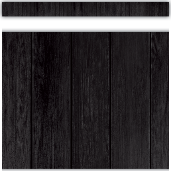 Black Wood Straight Border Trim
