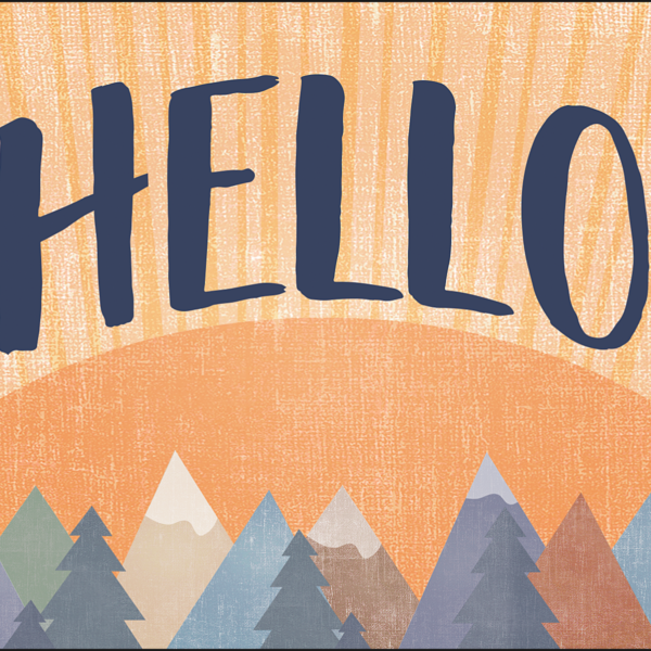 Moving Mountains Hello Postcards