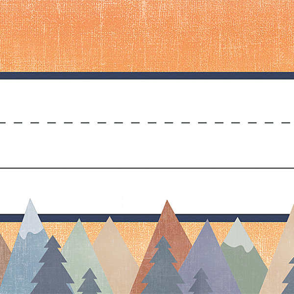 Moving Mountains Flat Name Plates