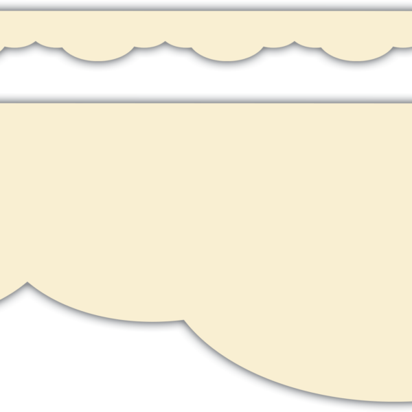 Creme Brulee Fancy Scallops Border Trim