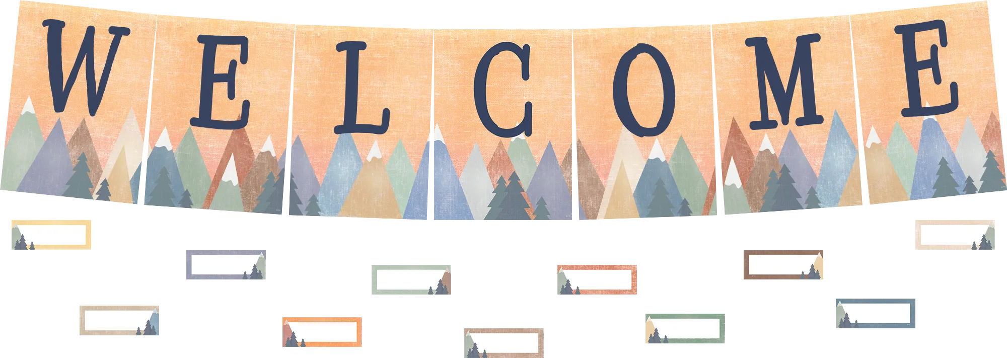 Moving Mountains Welcome Bulletin Board