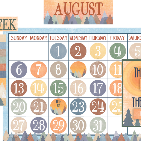 Moving Mountains Calendar Bulletin Board