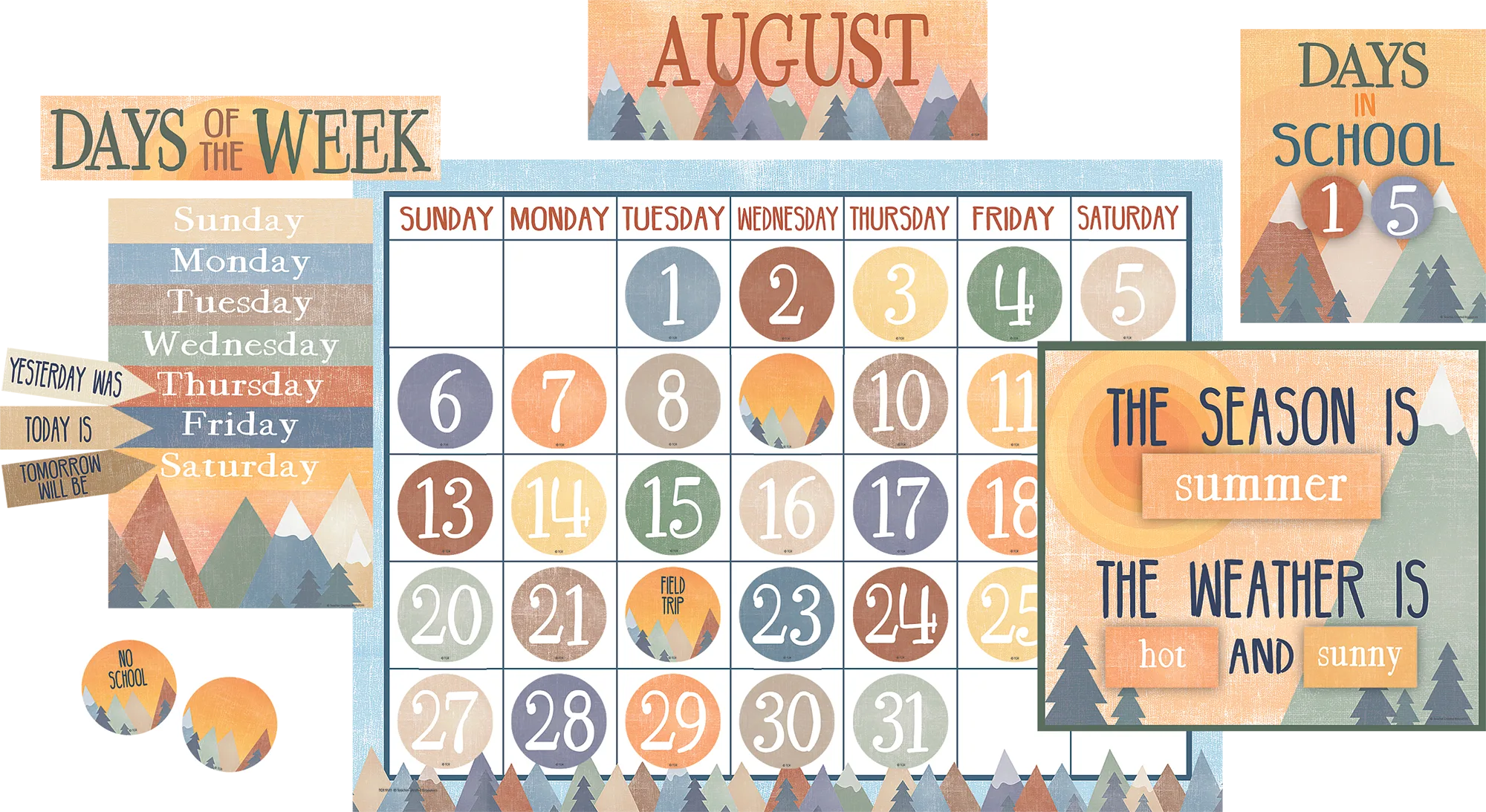 Moving Mountains Calendar Bulletin Board