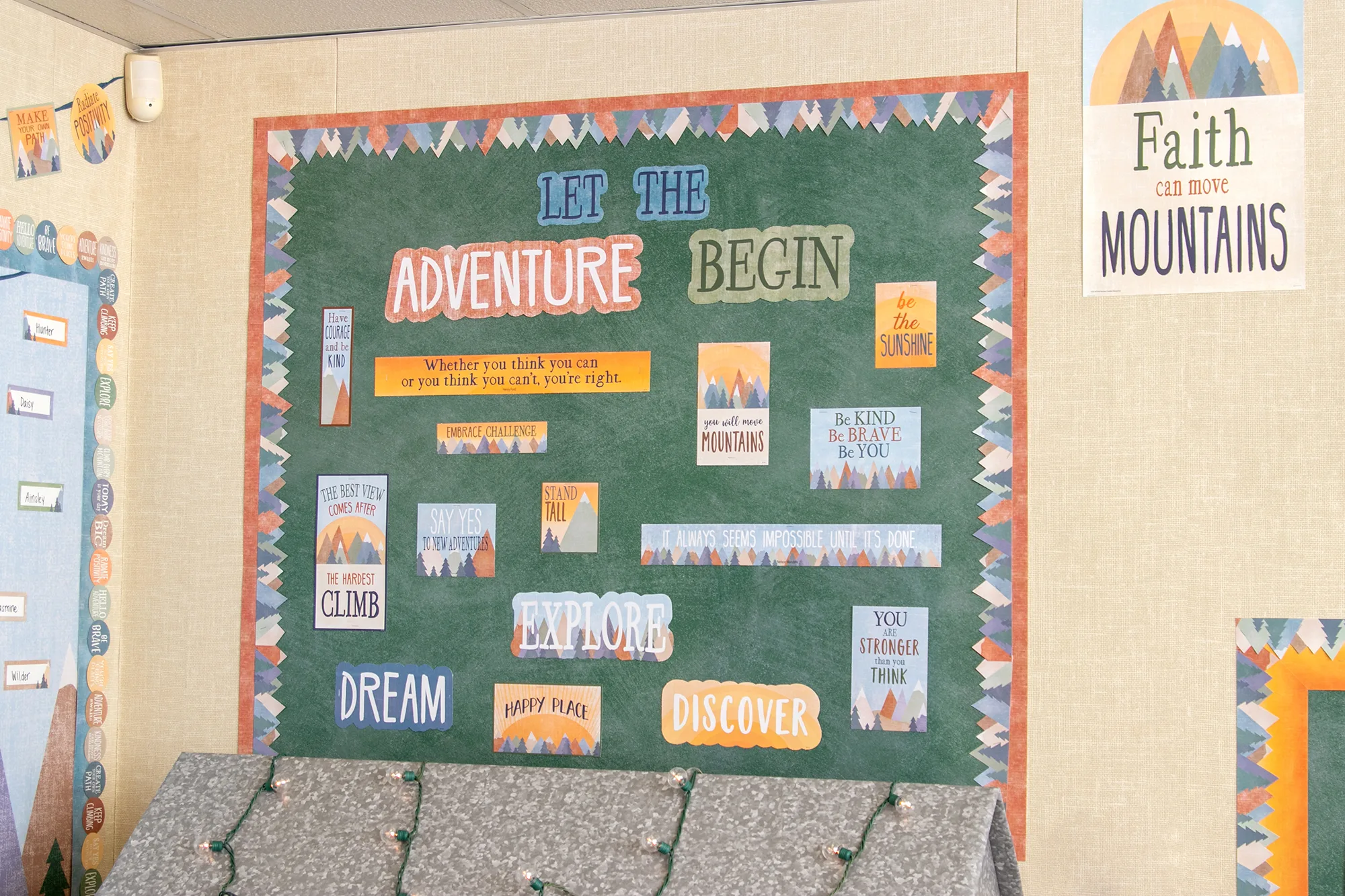 Moving Mountains Let the Adventure Begin Mini Bulletin Board - Image 2