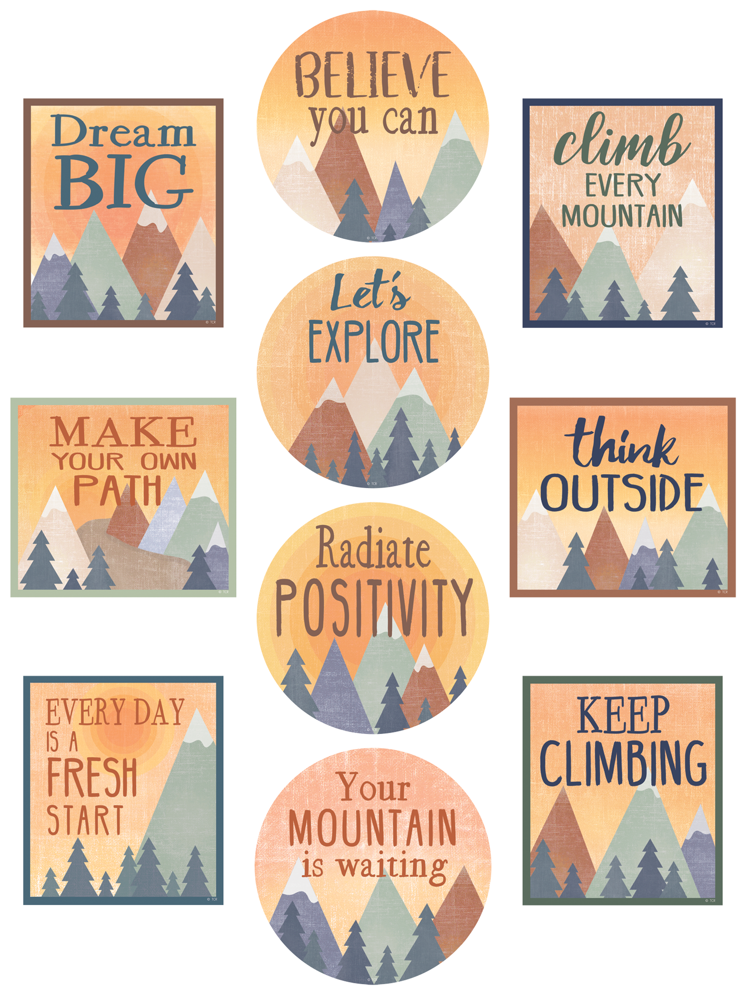 Moving Mountains Positive Sayings Accents