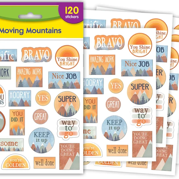 Moving Mountains Stickers