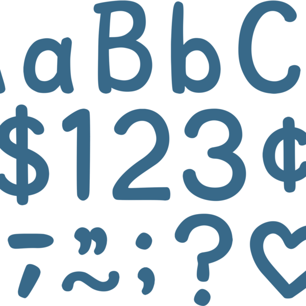 Slate Blue 4" Modern Classic Letters Combo Pack