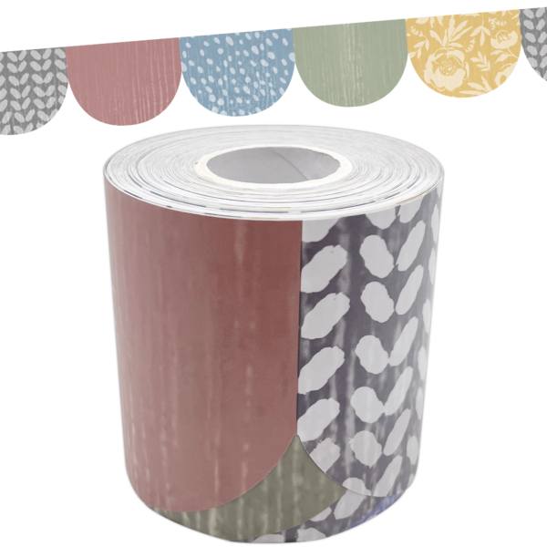 Classroom Cottage Scalloped Die-Cut Rolled Border Trim