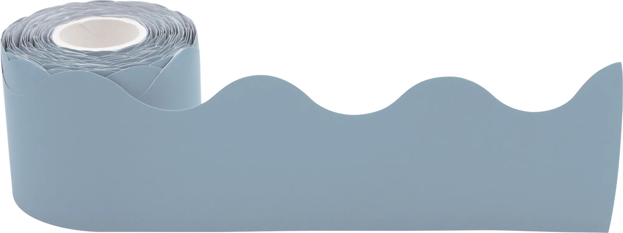Cottage Blue Scalloped Rolled Border Trim - Image 2