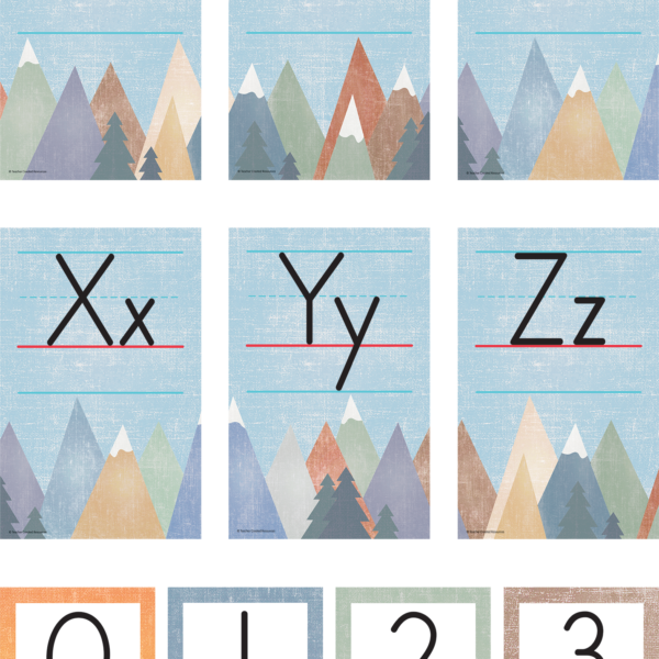 Moving Mountains Alphabet Bulletin Board