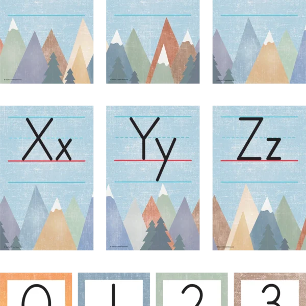 Moving Mountains Alphabet Bulletin Board