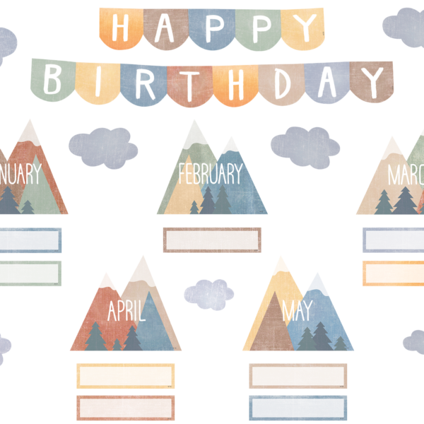 Moving Mountains Happy Birthday Mini Bulletin Board