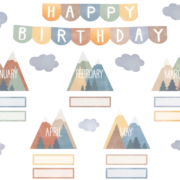 Moving Mountains Happy Birthday Mini Bulletin Board