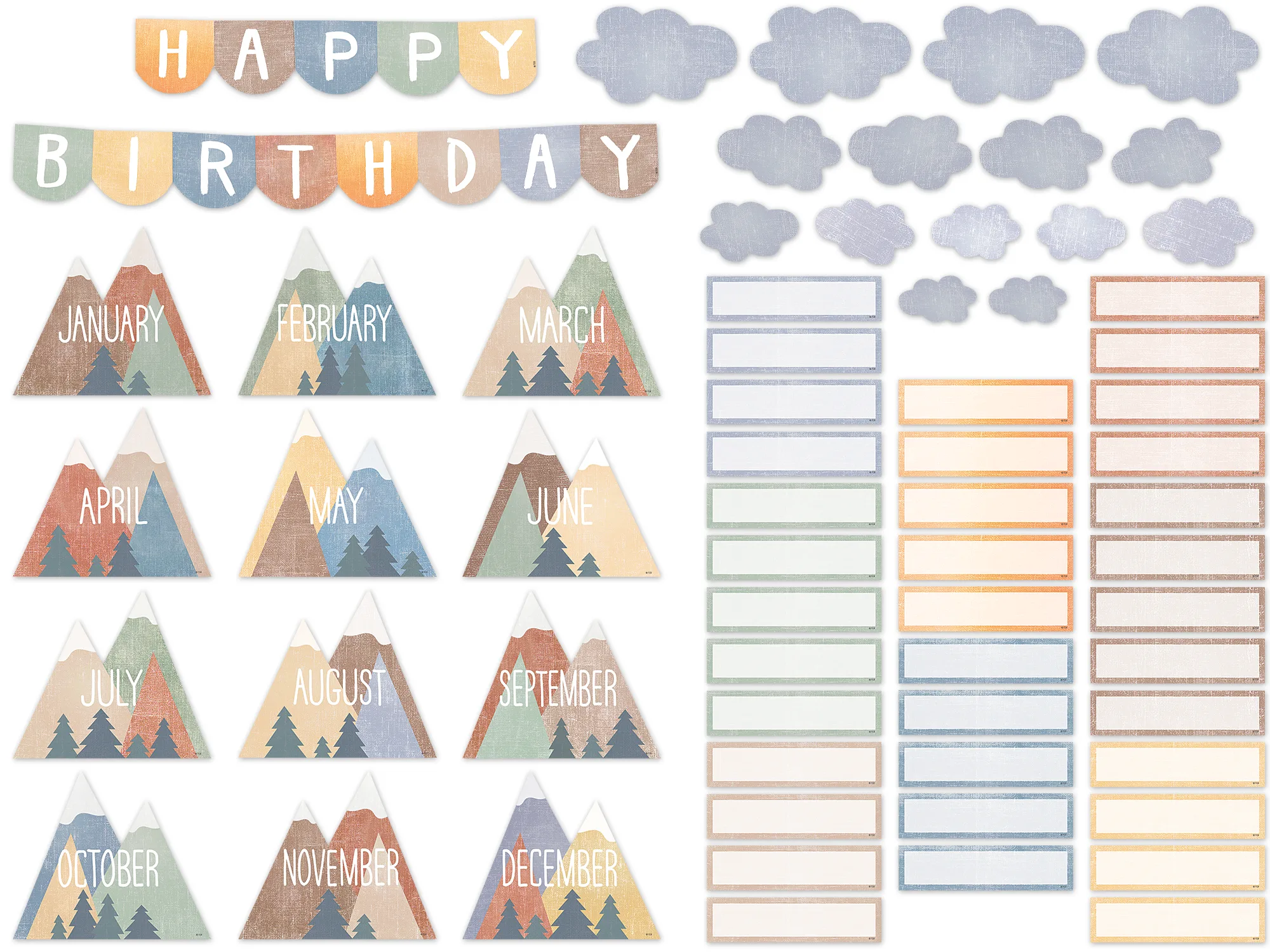 Moving Mountains Happy Birthday Mini Bulletin Board - Image 2