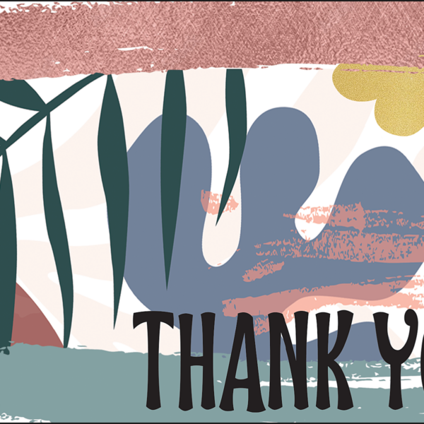 Wonderfully Wild Thank You Postcards