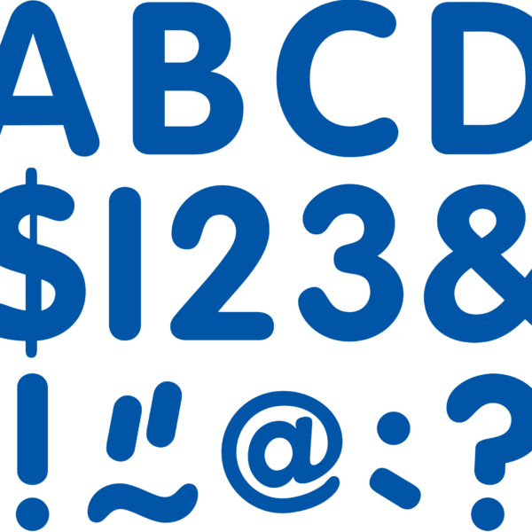 Blue 2" Classic Letters Uppercase Pack