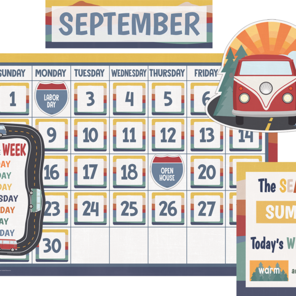 Moving Mountains Road Trip Calendar Bulletin Board