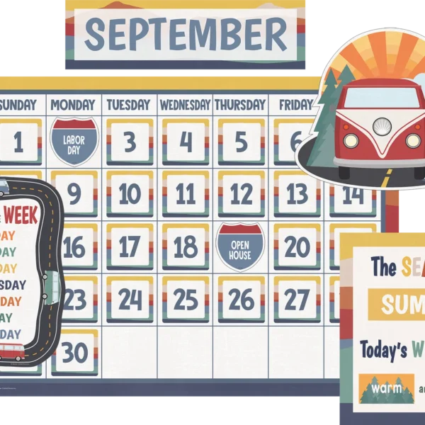Moving Mountains Road Trip Calendar Bulletin Board