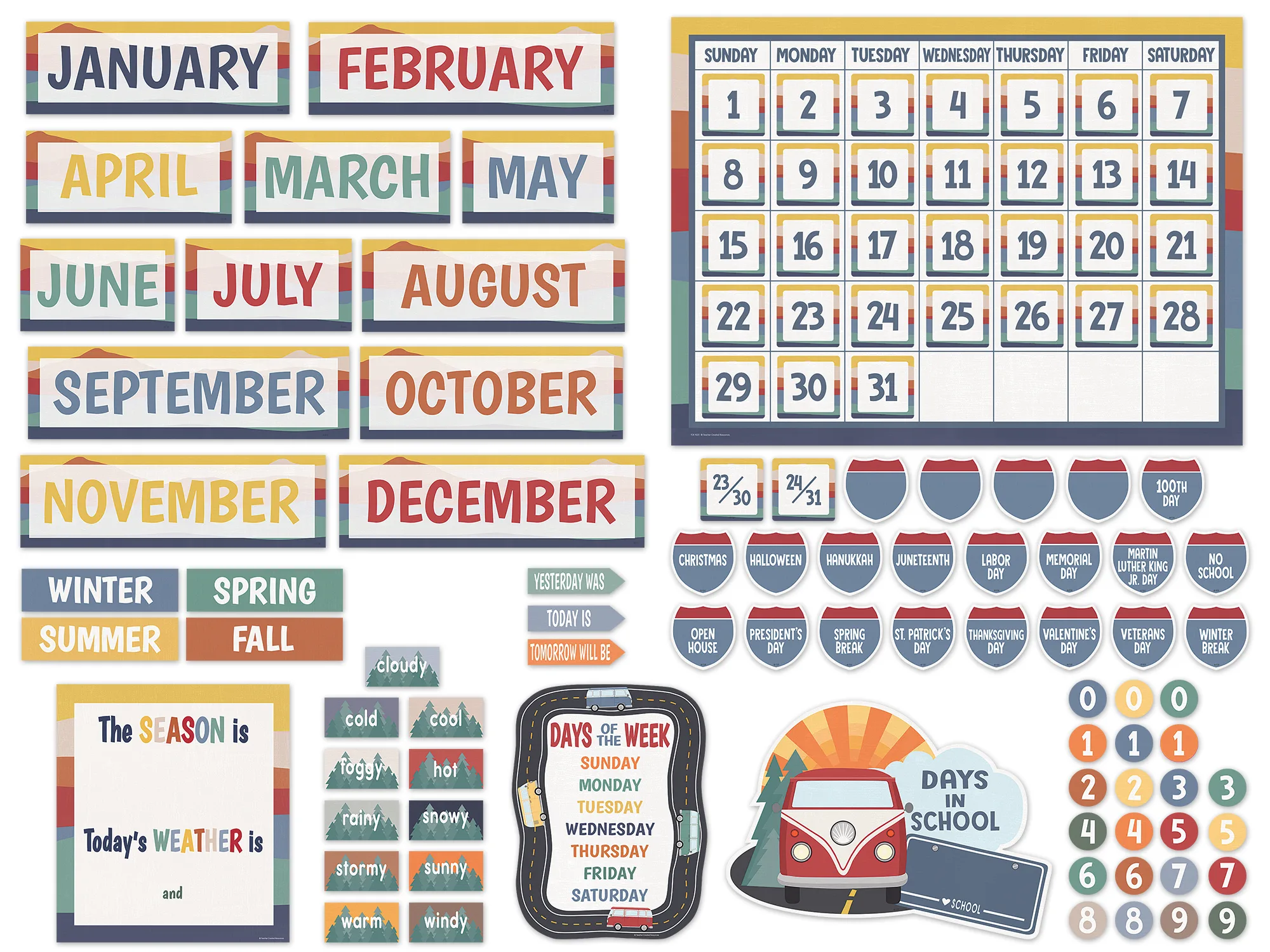 Moving Mountains Road Trip Calendar Bulletin Board - Image 2
