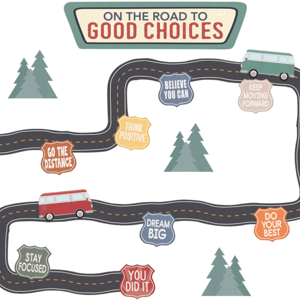 Moving Mountains Road Trip On the Road to Good Choices Mini Bulletin Board
