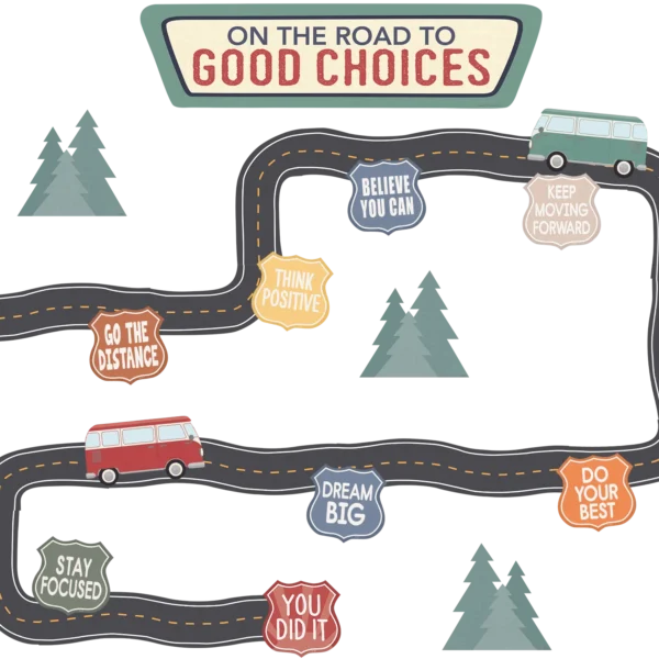 Moving Mountains Road Trip On the Road to Good Choices Mini Bulletin Board