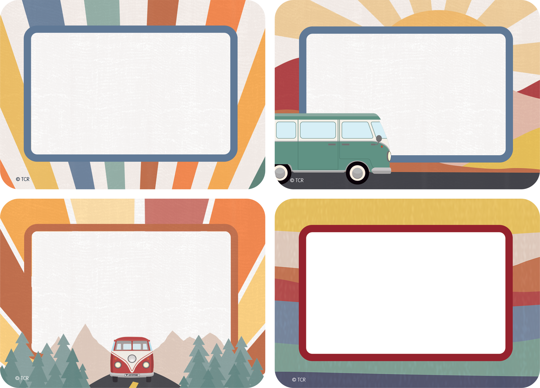 Moving Mountains Road Trip Name Tags/Labels - Multi-Pack