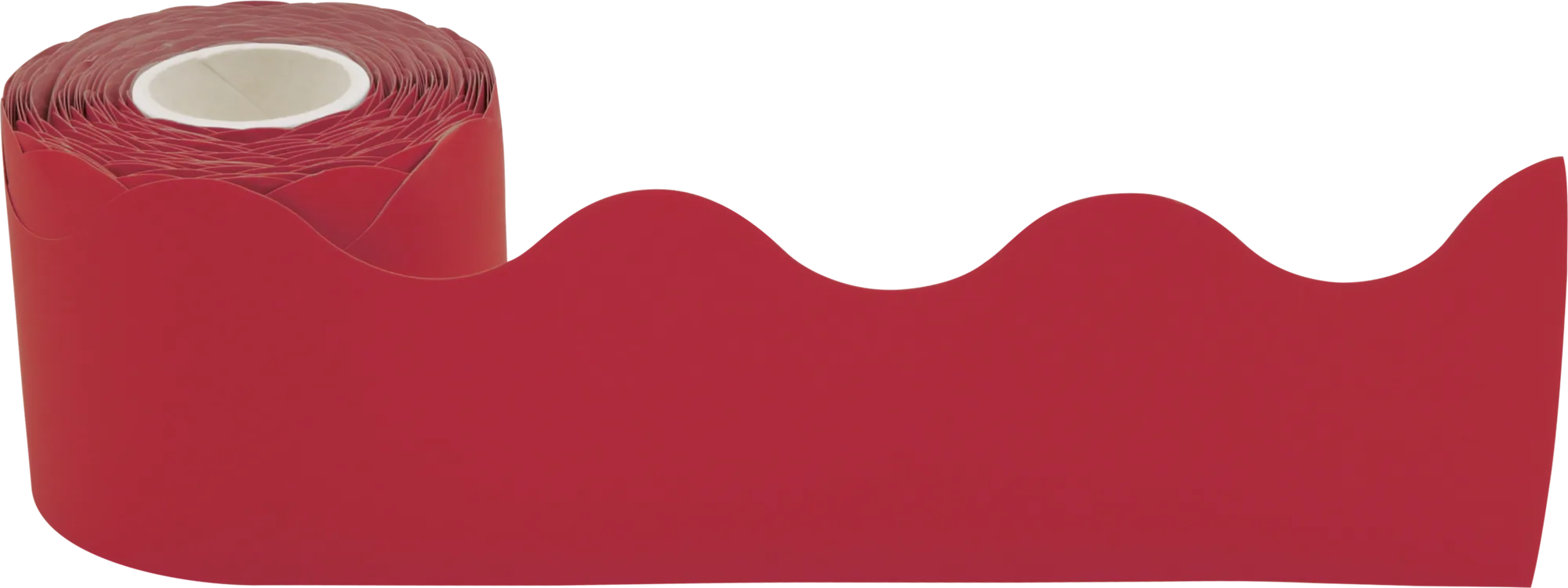 Cranberry Red Scalloped Rolled Border Trim - Image 2