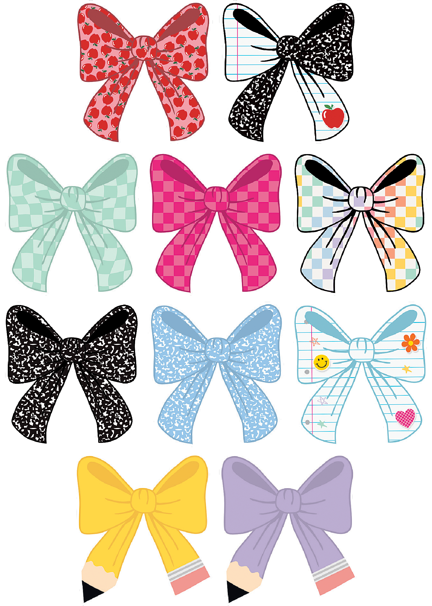 Cool for School Bows Accents