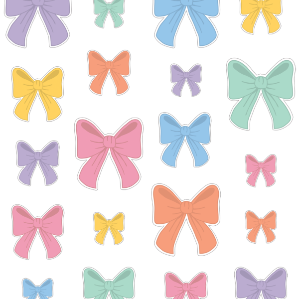 Pastel Bows Accents - Assorted Sizes