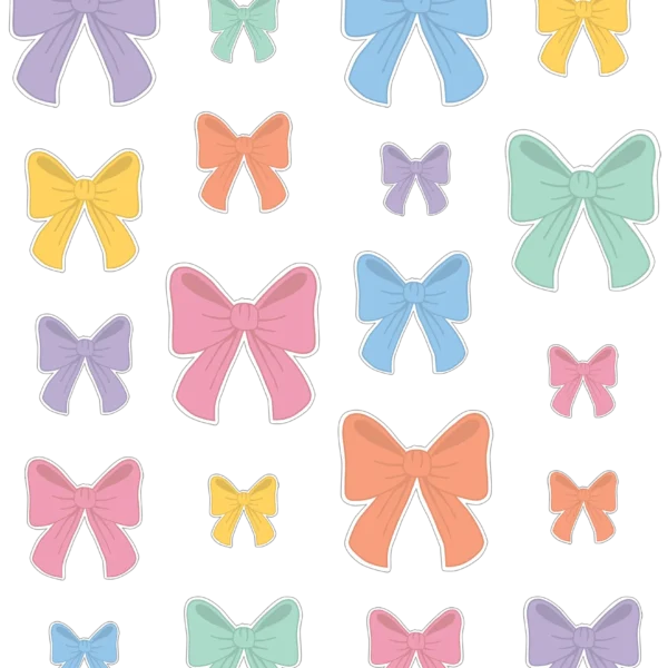 Pastel Bows Accents - Assorted Sizes