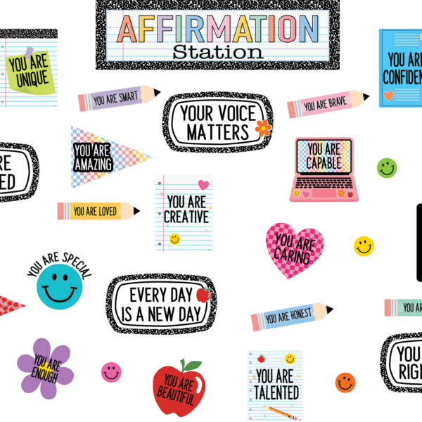 Cool for School Positive Affirmations Mini Bulletin Board