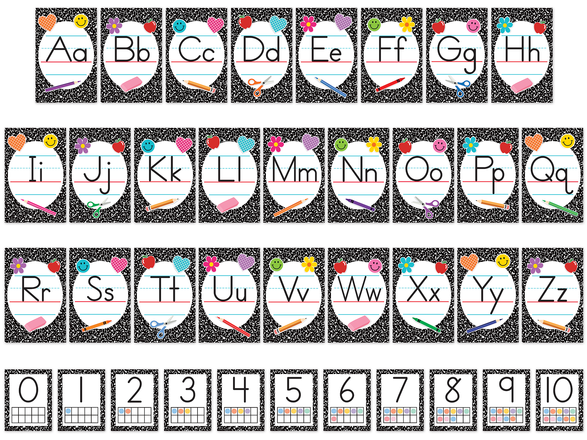 Cool for School Composition Alphabet Bulletin Board - Image 2