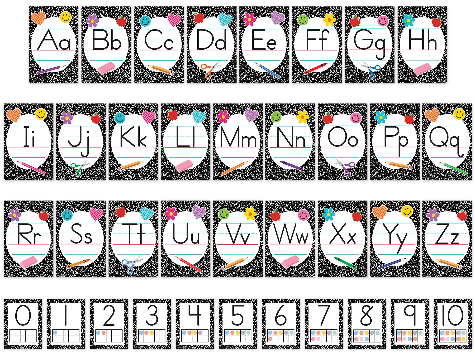 Cool for School Composition Alphabet Bulletin Board - Image 2