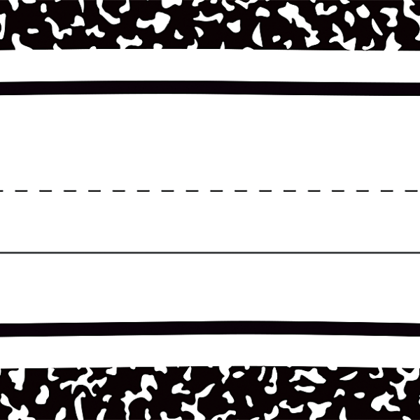 Cool for School Composition Flat Name Plates