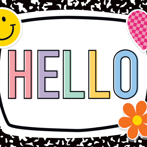 Cool for School Hello Postcards
