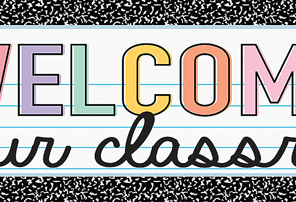 Cool for School Welcome to Our Classroom Banner