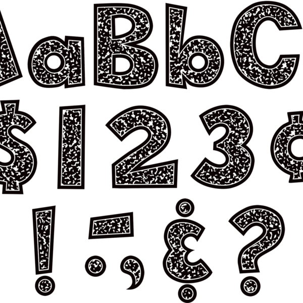 Composition 4" Fun Font Letters Combo Pack