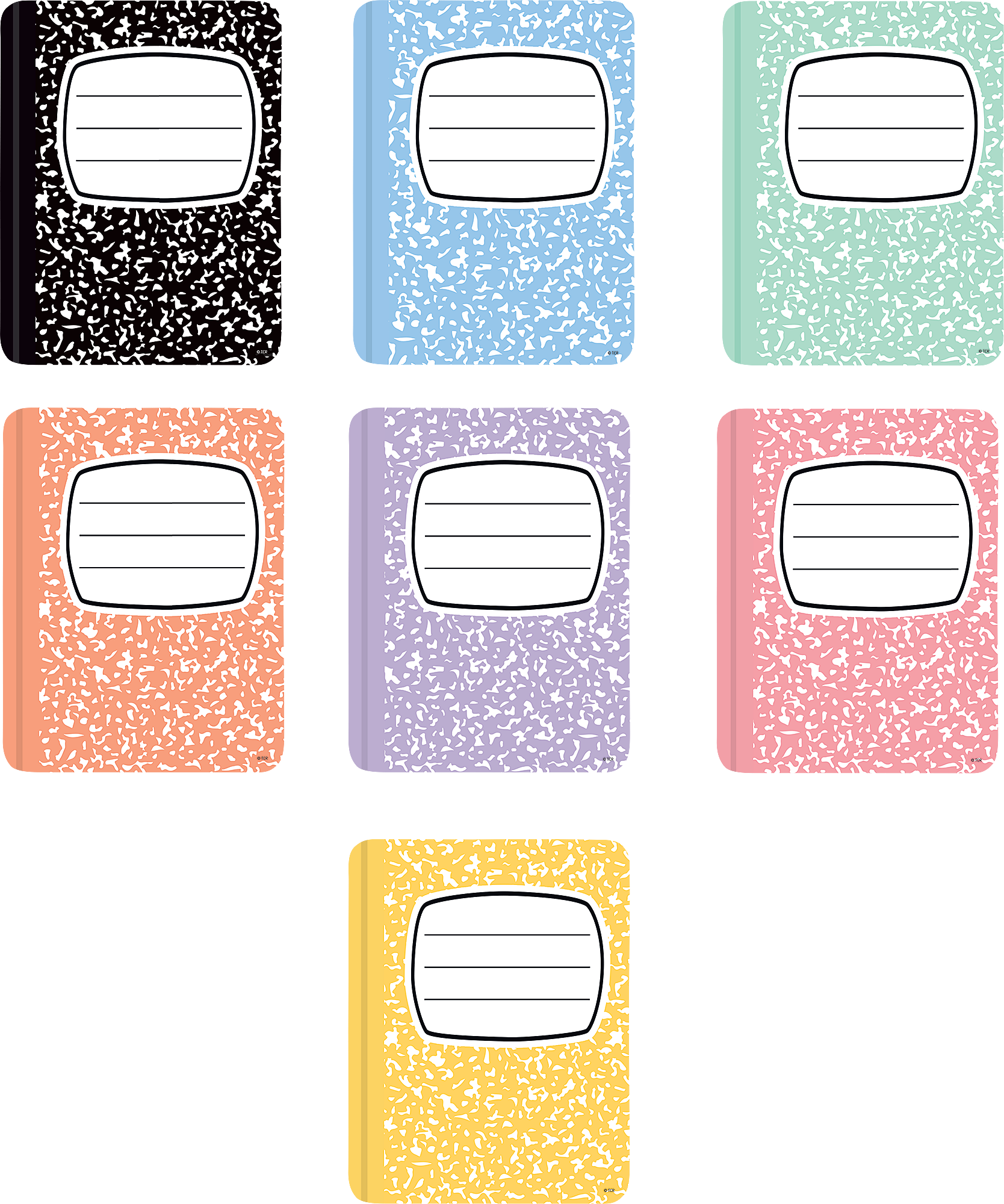 Cool for School Composition Books Accents