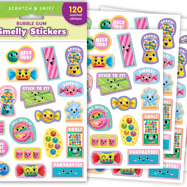 Bubble Gum Smelly Stickers