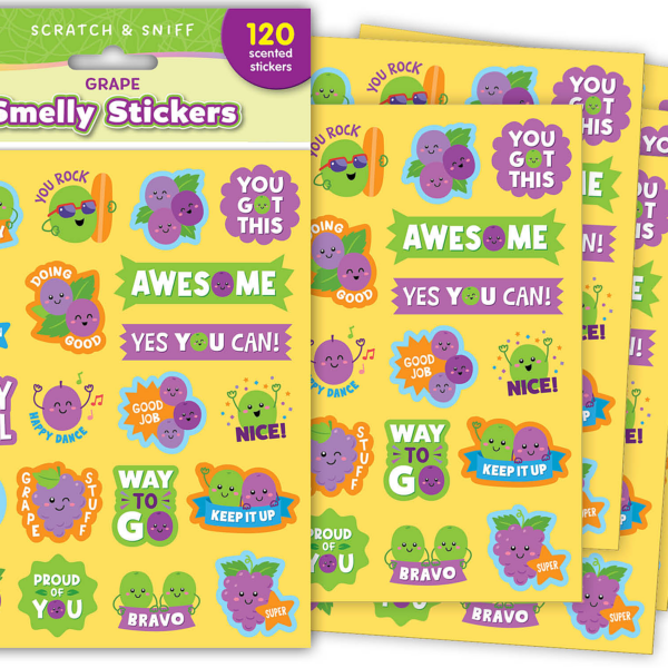 Grape Smelly Stickers