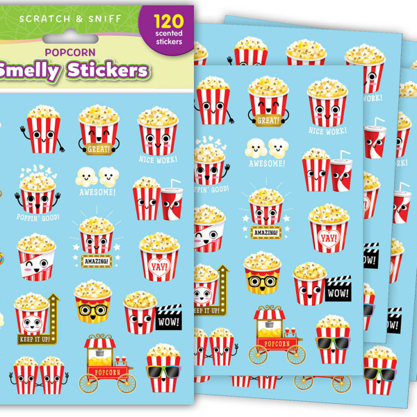 Popcorn Smelly Stickers